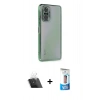MARSİLYAN™- Redmi Note 10 Pro Kılıf Vadi Minimal - Siyah 5D Eko Cam Ekran Koruyucu + Kamera Lens Koruma Cam - SF