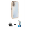 MARSİLYAN™- Redmi Note 10 Pro Kılıf Vadi Minimal - Siyah 5D Eko Cam Ekran Koruyucu + Kamera Lens Koruma Cam - SF