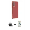 MARSİLYAN™- Redmi Note 10 Pro Kılıf Yankı Serisi - Şeffaf Pasifik Cam Ekran Koruyucu + Kamera Lens Koruma Cam - SF