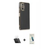 MARSİLYAN™- Redmi Note 10 Pro Kılıf Yankı Serisi - Şeffaf Pasifik Cam Ekran Koruyucu + Kamera Lens Koruma Cam - SF