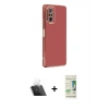 MARSİLYAN™- Redmi Note 10 Pro Kılıf Yankı Serisi - Siyah 20D Premium Cam Ekran Koruyucu + Şeffaf Kamera Lens Koruma Cam