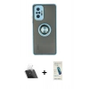 MARSİLYAN™- Redmi Note 10 Pro Kılıf Yörünge Çizgi - Şeffaf Pasifik Cam Ekran Koruyucu + Kamera Lens Koruma Cam - SF