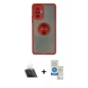 MARSİLYAN™- Redmi Note 10 Pro Kılıf Yörünge Çizgi - Şeffaf Royal Nano Ekran Koruyucu + Kamera Lens Koruma Cam - SF