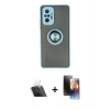 MARSİLYAN™- Redmi Note 10 Pro Kılıf Yörünge Çizgi - Siyah 3D Antistatik Mat Seramik Nano Ekran Koruyucu + Kamera Lens Koruma Cam - SF