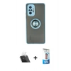 MARSİLYAN™- Redmi Note 10 Pro Kılıf Yörünge Çizgi - Siyah 5D Eko Cam Ekran Koruyucu + Kamera Lens Koruma Cam - SF