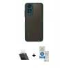 MARSİLYAN™- Redmi Note 11 Kılıf Ahenk Çizgi Serisi - Şeffaf Royal Nano Ekran Koruyucu + Kamera Lens Koruma Cam - SF