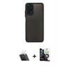 MARSİLYAN™- Redmi Note 11 Kılıf Ahenk Çizgi Serisi - Şeffaf Temperli Cam Ekran Koruyucu + Kamera Lens Koruma Cam - SF