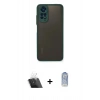 MARSİLYAN™- Redmi Note 11 Kılıf Ahenk Çizgi Serisi - Siyah Joko Magic 5D Cam + Kamera Lens Koruma Cam - SF