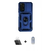 MARSİLYAN™- Redmi Note 11 Kılıf Ahenk Klasik - Siyah Joko Magic 5D Cam + Kamera Lens Koruma Cam - SF