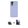 MARSİLYAN™- Redmi Note 11 Kılıf Ahenk Serisi - Şeffaf Temperli Cam Ekran Koruyucu + Kamera Lens Koruma Cam - SF