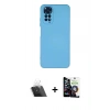 MARSİLYAN™- Redmi Note 11 Kılıf Ahenk Serisi - Şeffaf Temperli Cam Ekran Koruyucu + Kamera Lens Koruma Cam - SF