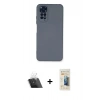 MARSİLYAN™- Redmi Note 11 Kılıf Ahenk Serisi - Siyah 6D Mat Seramik Hayalet Nano Ekran Koruyucu + Kamera Lens Koruma Cam - SF