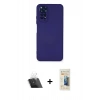 MARSİLYAN™- Redmi Note 11 Kılıf Ahenk Serisi - Siyah 6D Mat Seramik Hayalet Nano Ekran Koruyucu + Kamera Lens Koruma Cam - SF