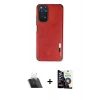MARSİLYAN™- Redmi Note 11 Kılıf Doruk Asil Koleksiyonu - Şeffaf Temperli Cam Ekran Koruyucu + Şeffaf Kamera Lens Koruma Cam