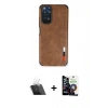 MARSİLYAN™- Redmi Note 11 Kılıf Doruk Asil Koleksiyonu - Şeffaf Temperli Cam Ekran Koruyucu + Şeffaf Kamera Lens Koruma Cam