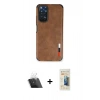 MARSİLYAN™- Redmi Note 11 Kılıf Doruk Asil Koleksiyonu - Siyah 6D Mat Seramik Hayalet Nano Ekran Koruyucu + Kamera Lens Koruma Cam - SF