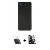 MARSİLYAN™- Redmi Note 11 Kılıf Kozmos Yansıma Özel Seri - Şeffaf Temperli Cam Ekran Koruyucu + Kamera Lens Koruma Cam - SF