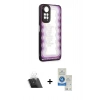 MARSİLYAN™- Redmi Note 11 Kılıf Odak Klasik Serisi - Şeffaf Royal Nano Ekran Koruyucu + Kamera Lens Koruma Cam - SF