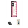 MARSİLYAN™- Redmi Note 11 Kılıf Odak Klasik Serisi - Siyah 6D Mat Seramik Hayalet Nano Ekran Koruyucu + Kamera Lens Koruma Cam - SF