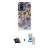 MARSİLYAN™- Redmi Note 11 Kılıf Siluet Çizgi Koleksiyonu - Şeffaf Royal Nano Ekran Koruyucu + Kamera Lens Koruma Cam - SF