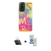 MARSİLYAN™- Redmi Note 11 Kılıf Siluet Çizgi Koleksiyonu - Şeffaf Royal Nano Ekran Koruyucu + Kamera Lens Koruma Cam - SF