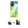 MARSİLYAN™- Redmi Note 11 Kılıf Siluet Çizgi Koleksiyonu - Şeffaf Temperli Cam Ekran Koruyucu + Kamera Lens Koruma Cam - SF