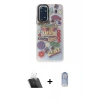 MARSİLYAN™- Redmi Note 11 Kılıf Siluet Çizgi Koleksiyonu - Siyah Joko Magic 5D Cam + Kamera Lens Koruma Cam - SF