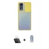 MARSİLYAN™- Redmi Note 11 Kılıf Vadi Çizgi - Siyah Joko Magic 5D Cam + Şeffaf Kamera Lens Koruma Cam