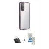 MARSİLYAN™- Redmi Note 11 Kılıf Vadi Minimal - Şeffaf Royal Nano Ekran Koruyucu + Kamera Lens Koruma Cam - SF