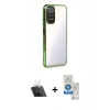 MARSİLYAN™- Redmi Note 11 Kılıf Vadi Minimal - Şeffaf Royal Nano Ekran Koruyucu + Kamera Lens Koruma Cam - SF