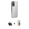 MARSİLYAN™- Redmi Note 11 Kılıf Vadi Minimal - Siyah 6D Mat Seramik Hayalet Nano Ekran Koruyucu + Kamera Lens Koruma Cam - SF