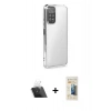 MARSİLYAN™- Redmi Note 11 Kılıf Vadi Minimal - Siyah 6D Mat Seramik Hayalet Nano Ekran Koruyucu + Kamera Lens Koruma Cam - SF