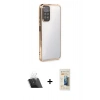 MARSİLYAN™- Redmi Note 11 Kılıf Vadi Minimal - Siyah 6D Mat Seramik Hayalet Nano Ekran Koruyucu + Kamera Lens Koruma Cam - SF