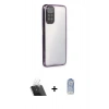 MARSİLYAN™- Redmi Note 11 Kılıf Vadi Minimal - Siyah Joko Magic 5D Cam + Kamera Lens Koruma Cam - SF
