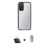 MARSİLYAN™- Redmi Note 11 Kılıf Vadi Minimal - Siyah Joko Magic 5D Cam + Kamera Lens Koruma Cam - SF