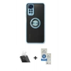 MARSİLYAN™- Redmi Note 11 Kılıf Yörünge Çizgi - Şeffaf Royal Nano Ekran Koruyucu + Kamera Lens Koruma Cam - SF
