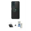 MARSİLYAN™- Redmi Note 11 Kılıf Yörünge Çizgi - Şeffaf Royal Nano Ekran Koruyucu + Kamera Lens Koruma Cam - SF