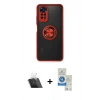 MARSİLYAN™- Redmi Note 11 Kılıf Yörünge Çizgi - Şeffaf Royal Nano Ekran Koruyucu + Kamera Lens Koruma Cam - SF