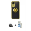 MARSİLYAN™- Redmi Note 11 Kılıf Yörünge Çizgi - Şeffaf Royal Nano Ekran Koruyucu + Kamera Lens Koruma Cam - SF