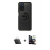 MARSİLYAN™- Redmi Note 11 Kılıf Yörünge Çizgi - Şeffaf Temperli Cam Ekran Koruyucu + Kamera Lens Koruma Cam - SF