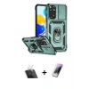 MARSİLYAN™- Redmi Note 11 Pro Kılıf Ahenk Klasik - Şeffaf Pasifik Cam Ekran Koruyucu + Şeffaf Kamera Lens Koruma Cam