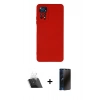 MARSİLYAN™- Redmi Note 11 Pro Kılıf Ahenk Serisi - Siyah 3D Antistatik Hayalet Cam Ekran Koruyucu + Kamera Lens Koruma Cam - SF