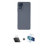 MARSİLYAN™- Redmi Note 11 Pro Kılıf Ahenk Serisi - Siyah 3D Antistatik Seramik Nano Ekran Koruyucu + Kamera Lens Koruma Cam - SF