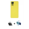 MARSİLYAN™- Redmi Note 11 Pro Kılıf Ahenk Serisi - Siyah 3D Antistatik Seramik Nano Ekran Koruyucu + Kamera Lens Koruma Cam - SF