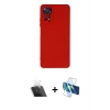 MARSİLYAN™- Redmi Note 11 Pro Kılıf Ahenk Serisi - Siyah 3D Antistatik Seramik Nano Ekran Koruyucu + Kamera Lens Koruma Cam - SF