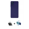 MARSİLYAN™- Redmi Note 11 Pro Kılıf Ahenk Serisi - Siyah 3D Antistatik Seramik Nano Ekran Koruyucu + Kamera Lens Koruma Cam - SF