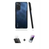 MARSİLYAN™- Redmi Note 11 Pro Kılıf Atlas Asil Serisi - Şeffaf Pasifik Cam Ekran Koruyucu + Şeffaf Kamera Lens Koruma Cam