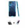 MARSİLYAN™- Redmi Note 11 Pro Kılıf Atlas Asil Serisi - Şeffaf Pasifik Cam Ekran Koruyucu + Şeffaf Kamera Lens Koruma Cam
