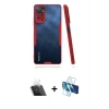 MARSİLYAN™- Redmi Note 11 Pro Kılıf Atlas Asil Serisi - Siyah 3D Antistatik Cam Ekran Koruyucu + Kamera Lens Koruma Cam - SF