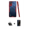 MARSİLYAN™- Redmi Note 11 Pro Kılıf Atlas Asil Serisi - Siyah 3D Antistatik Hayalet Cam Ekran Koruyucu + Kamera Lens Koruma Cam - SF